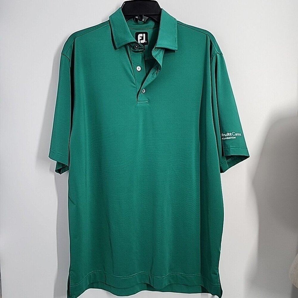 Footjoy Golf Size Medium Performance Polo Mens Green